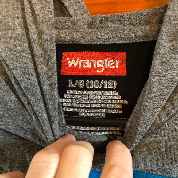 Boys Long Sleeve shirt with Hood, Large 10-12 - Picture 4 of 4